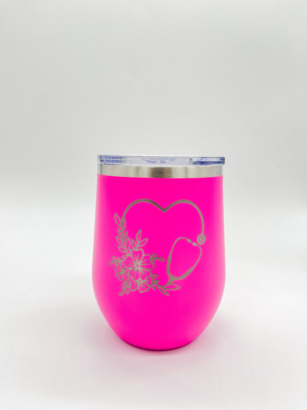 FLORAL HEART STETHOSCOPE SS STEMLESS