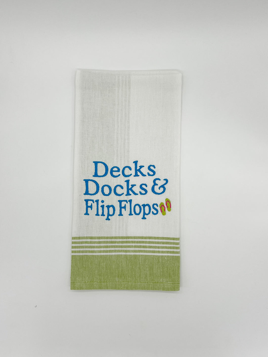 DECKS DOCKS & FLIP FLOPS TOWEL