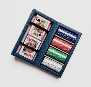 POKER SET BLUE