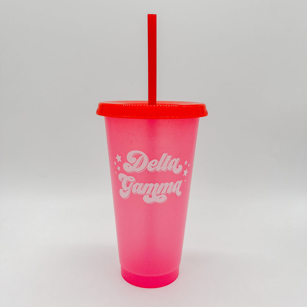DELTA GAMMA GLITTER COLOR CHANGING CUP