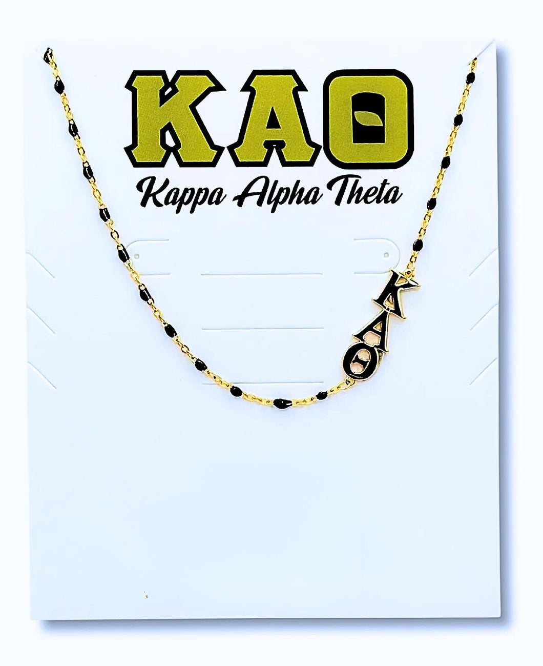 KAPPA ALPHA THETA ENAMEL NECKLACE