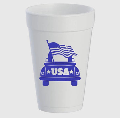 BLUE USA TRUCK FLAG STYRO