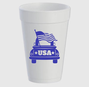 BLUE USA TRUCK FLAG STYRO