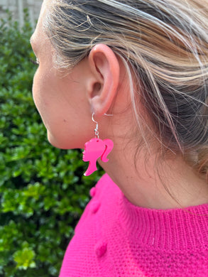 BARBIE SILHOUETTE DANGLE EARRINGS