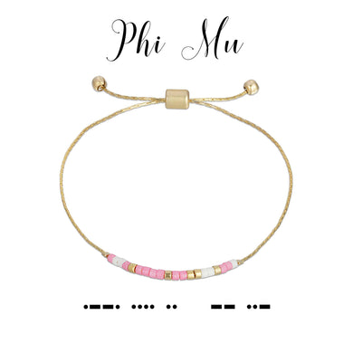 PHI MU DOT & DASH BRACELET