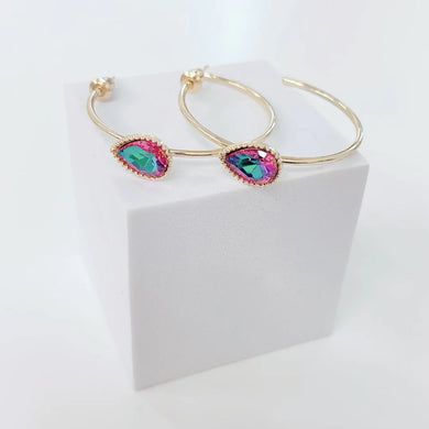 RADIANCE HOOP TEAL MULTI