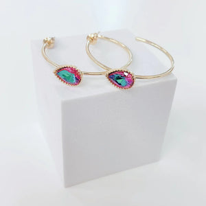 RADIANCE HOOP TEAL MULTI