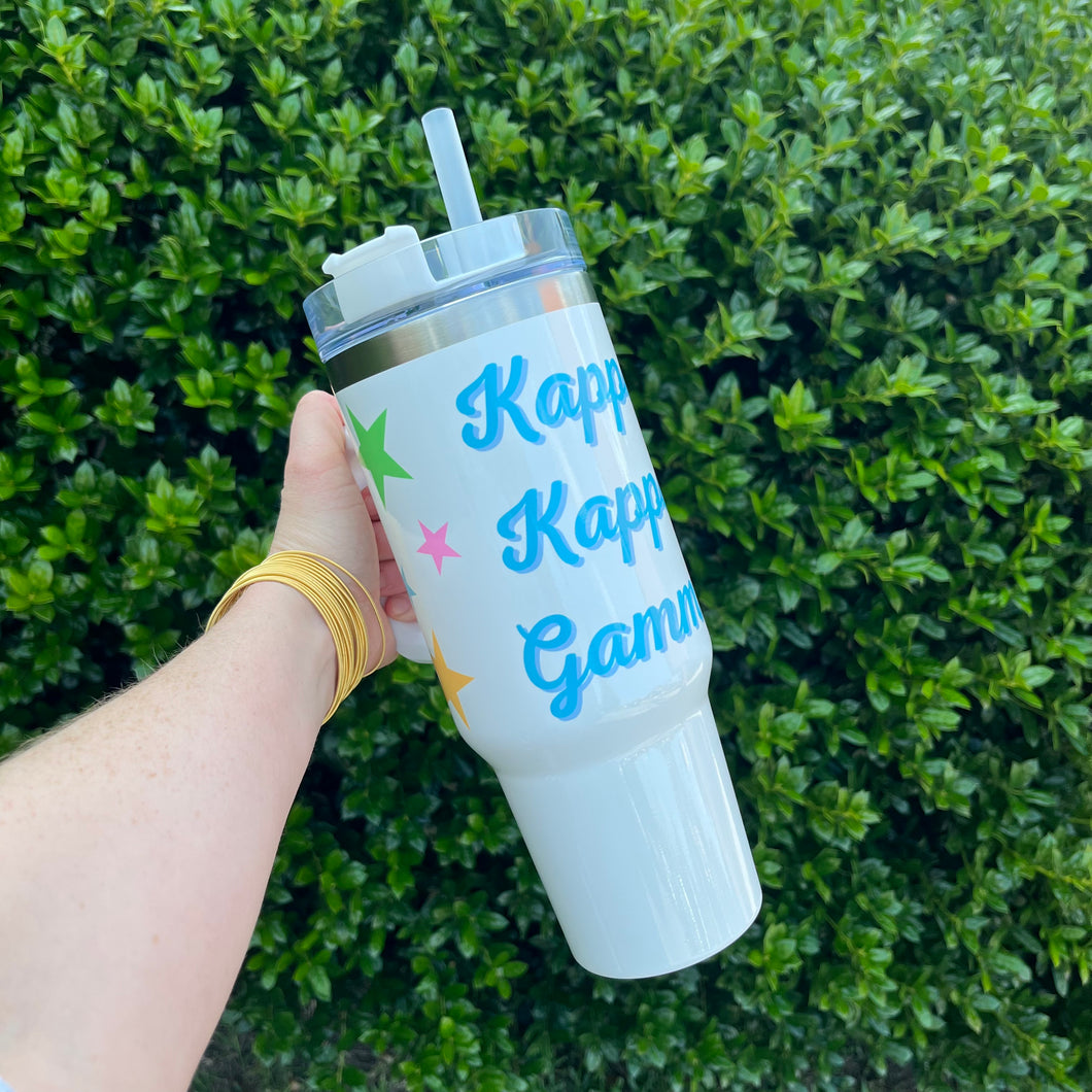 KAPPA KAPPA GAMMA 40 OZ STARS TUMBLER