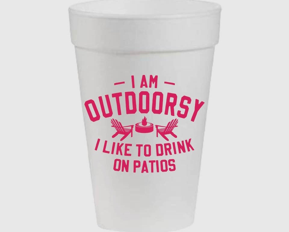 IM OUTDOORSY STYROFOAM CUPS