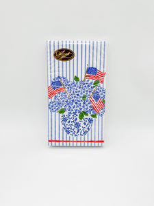 FLAGS HYDRANGEAS BLUE GUEST TOWEL