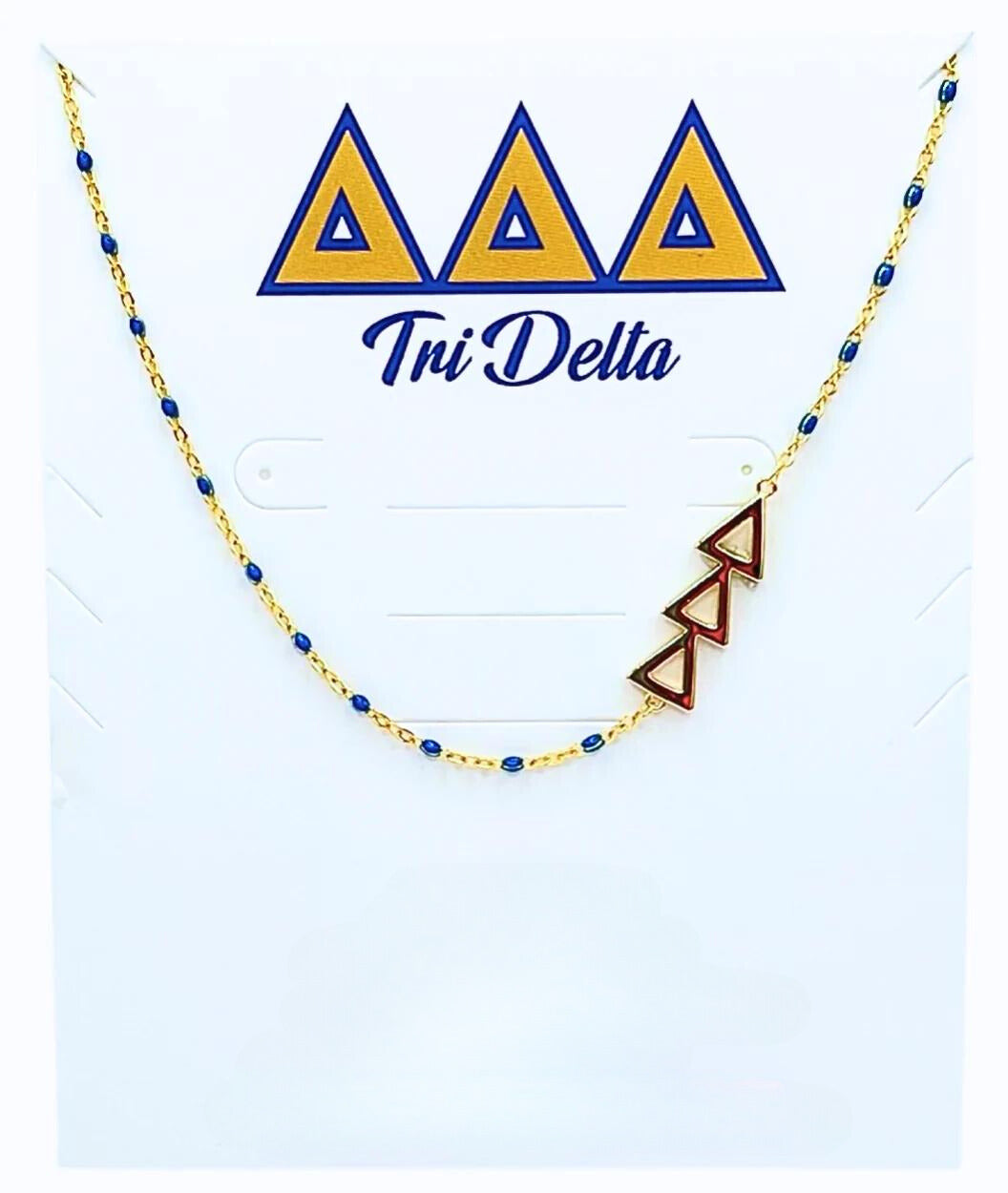 DELTA DELTA DELTA ENAMEL NECKLACE