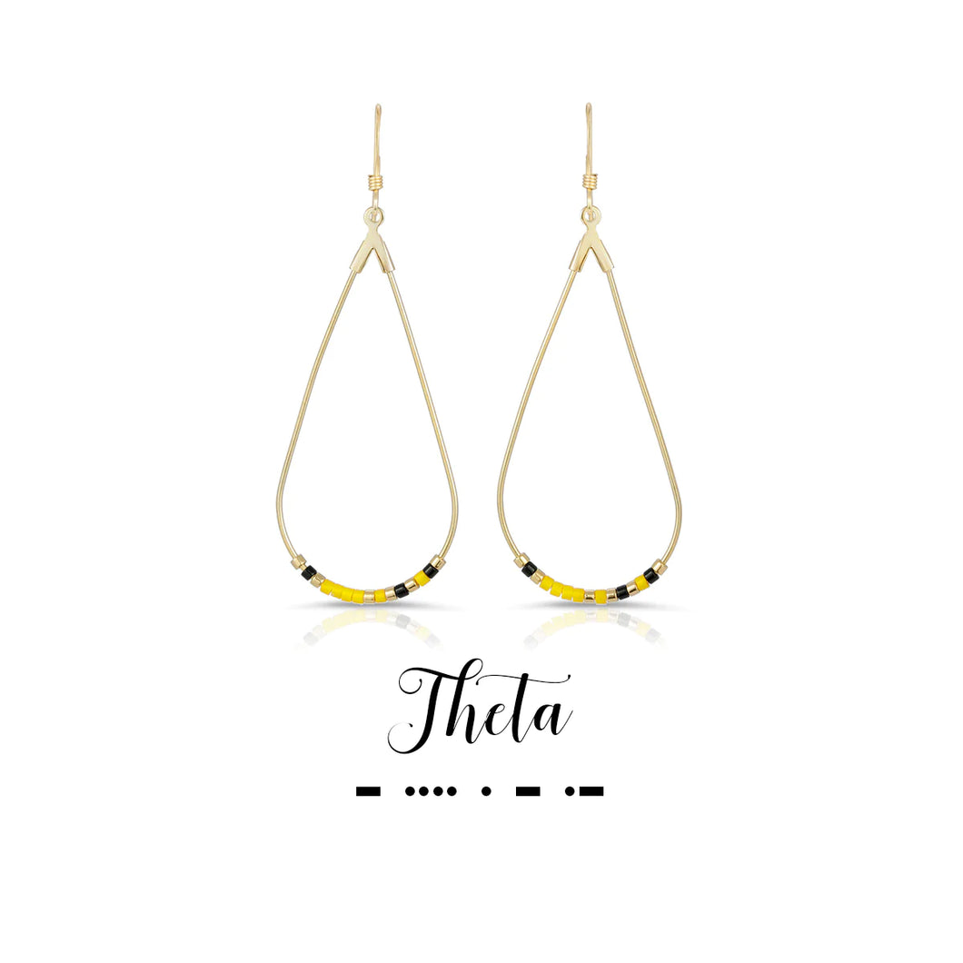 KAPPA ALPHA THETA DOT & DASH EARRINGS