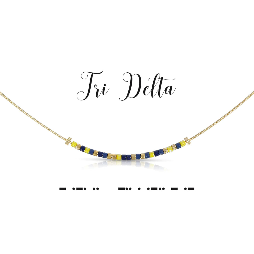 DELTA DELTA DELTA DOT & DASH NECKLACE