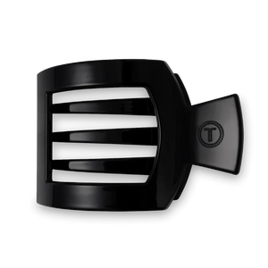 JET BLACK LARGE FLAT SQUARE CLIP