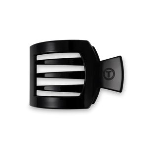 JET BLACK MEDIUM FLAT SQUARE CLIP