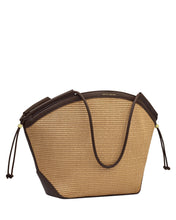 FLORENCE TOTE BAG NATURAL/CHOCOLATE