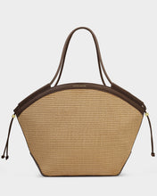 FLORENCE TOTE BAG NATURAL/CHOCOLATE