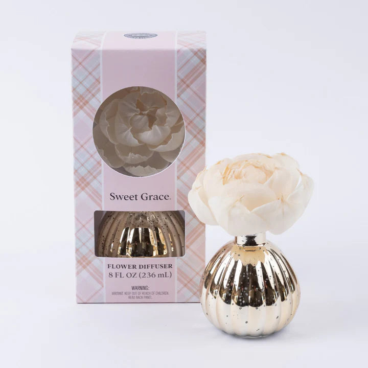 MERCURY GLASS FLOWER DIFFUSER