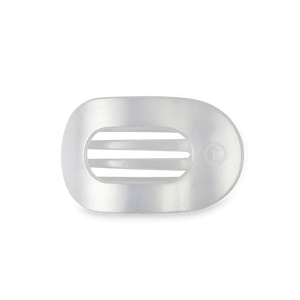 MOTHER OF PEARL MEDIUM FLAT ROUND CLIP