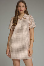 ECRU BROWN POLKA DOT DRESS