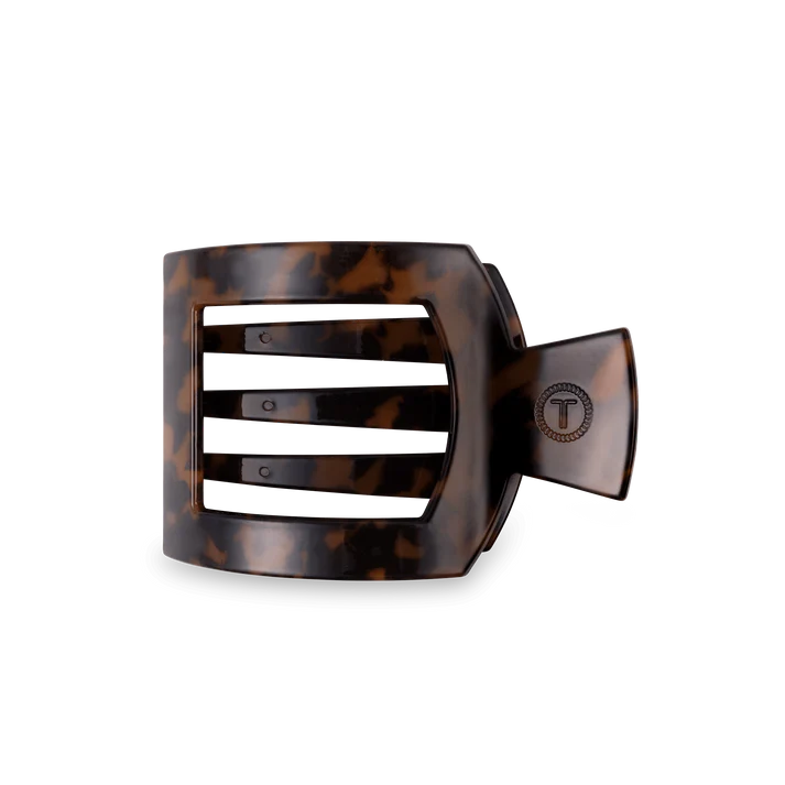 TORTOISE MEDIUM FLAT SQUARE CLIP