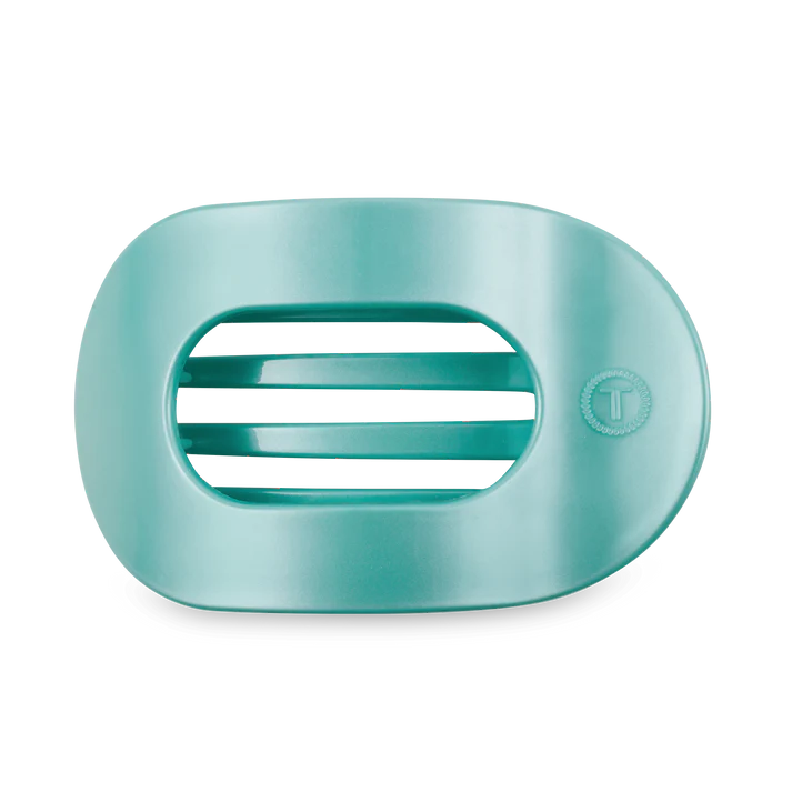 TOTALLY TURQUOISE LARGE FLAT ROUND CLIP