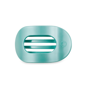 TOTALLY TURQUOISE MEDIUM FLAT ROUND CLIP