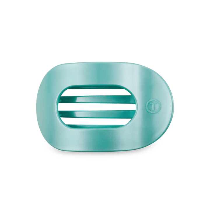TOTALLY TURQUOISE MEDIUM FLAT ROUND CLIP