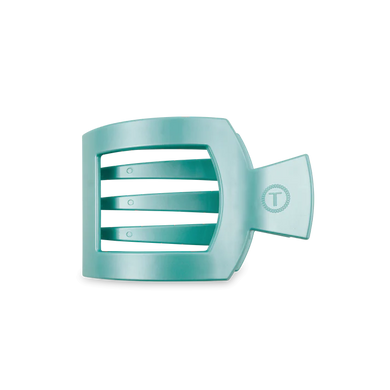 TOTALLY TURQUOISE MEDIUM FLAT SQUARE CLIP