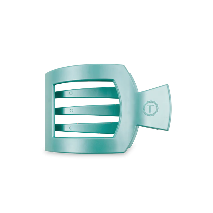 TOTALLY TURQUOISE MEDIUM FLAT SQUARE CLIP