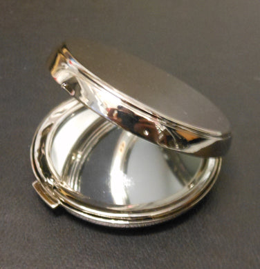 ENGRAVED ROUND PURSE MIRROR