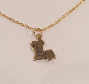 PI BETA PHI LOUISIANA NECKLACE