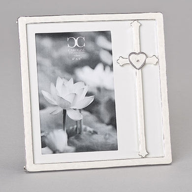 CROSS WITH HEART FRAME