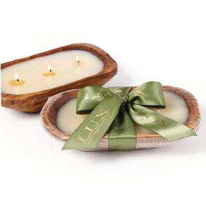 HEIRLOOM PUMPKIN 3 WICK DOUGH BOWL CANDLE