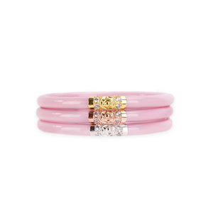 PINK THREE KINGS ALL WEATHER BANGLE SET OF 3