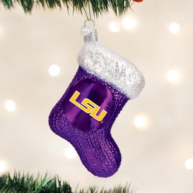 LOUISIANA STATE UNIVERSITY STOCKING ORNAMENT