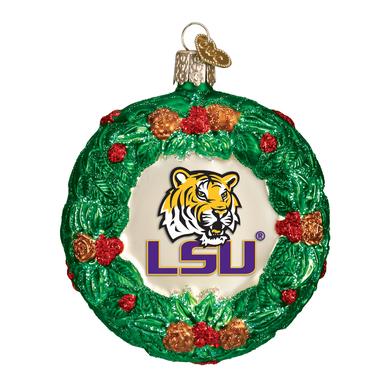 LOUISIANA STATE UNIVERSITY WREATH ORNAMENT