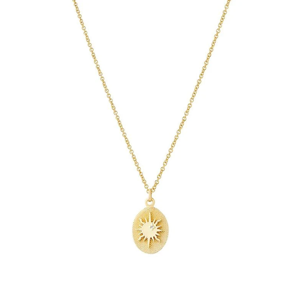 SUN MEDALLION NECKLACE