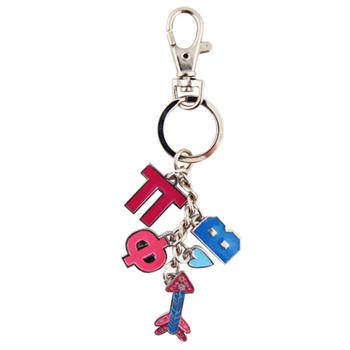 PI BETA PHI CHARM KEYCHAIN