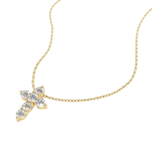 PETITE CROSS ON CHAIN NECKLACE