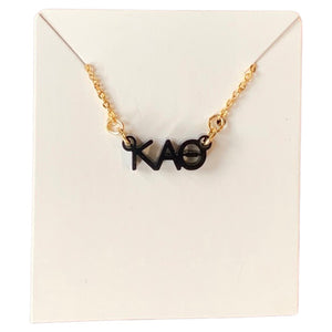 KAPPA ALPHA THETA ACRYLIC NECKLACE