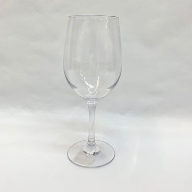 CLEAR ACRYLIC WINE GLASS 12 OZ