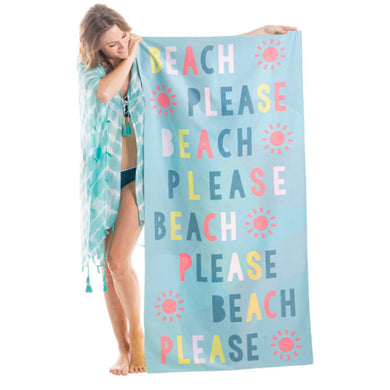 BEACH PLEASE QUICK DRY BEACH TOWEL