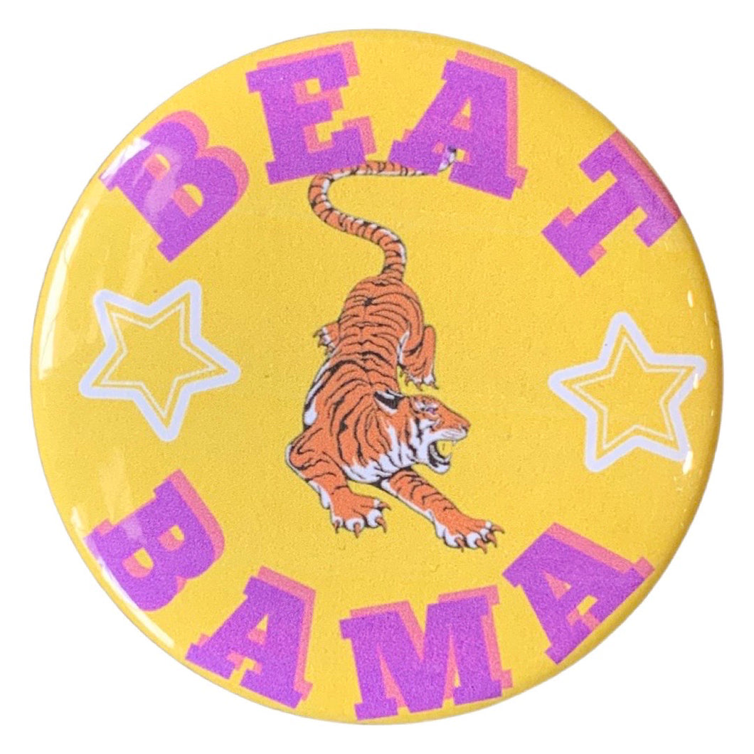 BEAT BAMA TIGER BUTTON