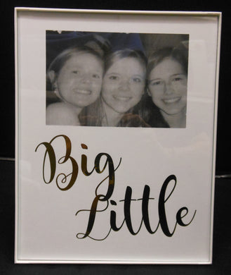 BIG LITTLE GOLD FOIL FRAME