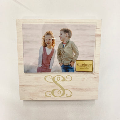 WHITE INITIAL BLOCK FRAME