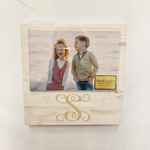 WHITE INITIAL BLOCK FRAME