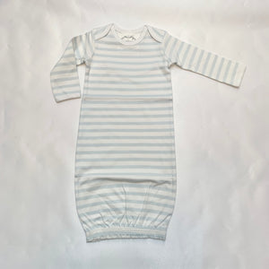 BLUE STRIPED BABY GOWN