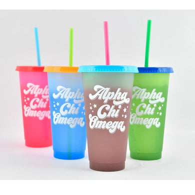 ALPHA CHI OMEGA COLOR CHANGING CUP