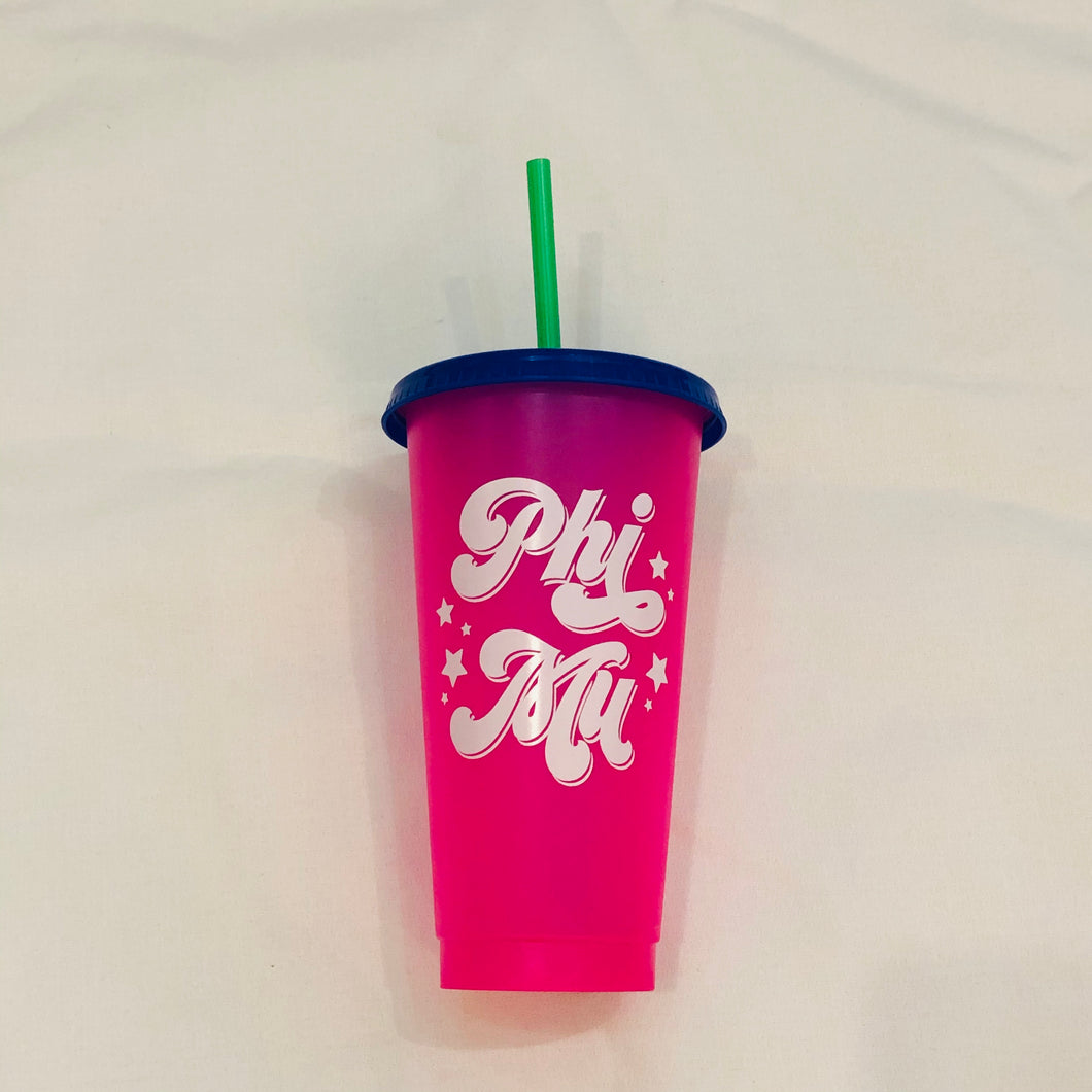 PHI MU COLOR CHANGING CUP